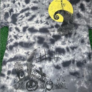 Disney “Nightmare Before Christmas” Grey Tye-Dye Tee *EXCLUSIVE*